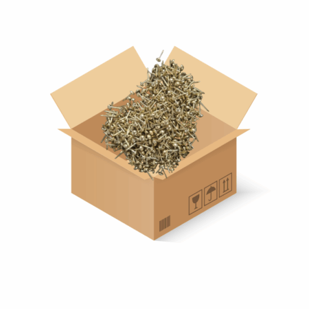 Clavos cabeza convexa latonada de 4mm X 10mm para chapas de trofeo